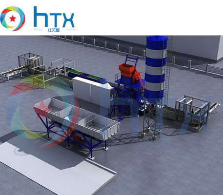 Máquina de lanzamiento mojada concreta prefabricada del graduador de la máquina del alimentador del moldeado de la losa del tejado