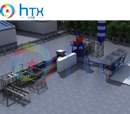 Máquina de lanzamiento mojada concreta prefabricada del graduador de la máquina del alimentador del moldeado de la losa del tejado