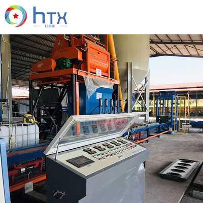 máquina hueco automática del bloque 800-1000m2, cadena de producción plástica del bloque de cemento de la plataforma 12.7KW