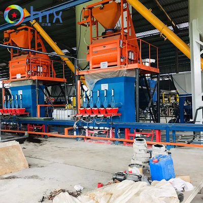 Cadena de producción de piedra artificial concreta del cemento baldosa al aire libre que hace la máquina