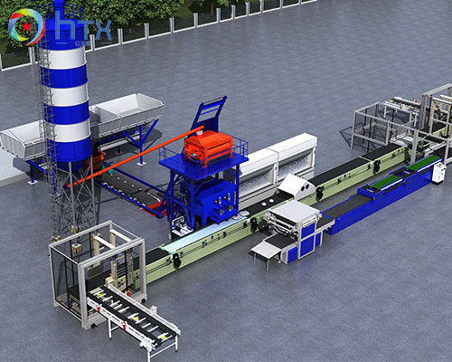 Máquina de dosificación de hormigón fundido húmedo Línea de producción de paneles de pared para una producción eficiente