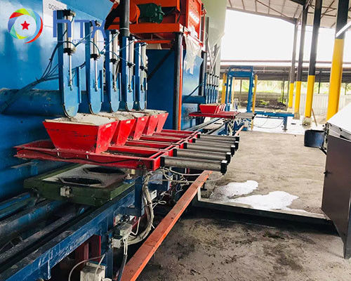 Máquina automática de fabricación de piedra artificial con producción eficiente