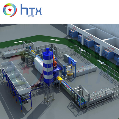 Línea de producción de paneles de pared de piedra artificial Máquina de dosificación de fundición húmeda multifunción