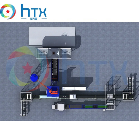 PLC Máquina automática de fabricación de baldosas de suelo Línea de producción de piedra artificial