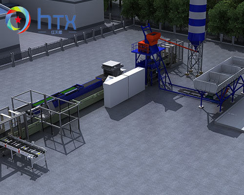 Sistema inteligente de dosificación de hormigón Máquina de fundición húmeda multifunción para la producción de piedra artificial