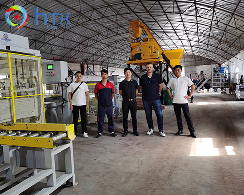 Línea de producción de vertido de material húmedo totalmente automática