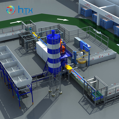 Máquina de dosificación de concreto Línea de producción de bloques de concreto