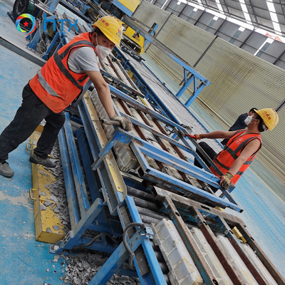 Línea de producción de bloques de contención de hormigón
