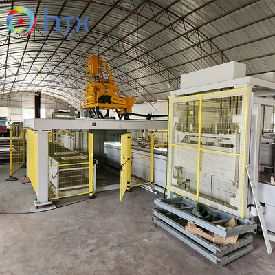 Línea de producción de paredes de contención de columnas de hormigón totalmente automáticas Máquinas de fundición húmeda