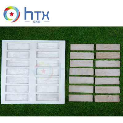 Estampados decorativos de piedra y ladrillo de goma de chapa cultivada para moldes de piedra artificial