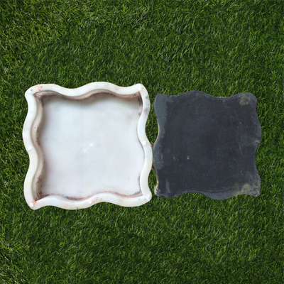 Moldes plásticos de la pavimentadora de la calzada, T20mm que entrelaza el molde de Diy del pavimento concreto