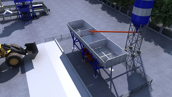 Máquina de dosificación concreta de alimentación cuantitativa