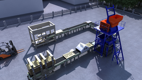 Cadena de producción de piedra artificial de dosificación concreta automática de la máquina 12.7KW