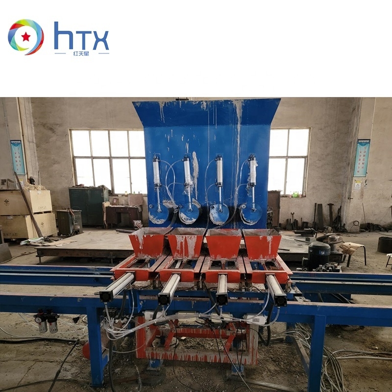 línea de productos de piedra artificial de 7000*1000*1800m m para el color azul de la producción del panel de pared 3D