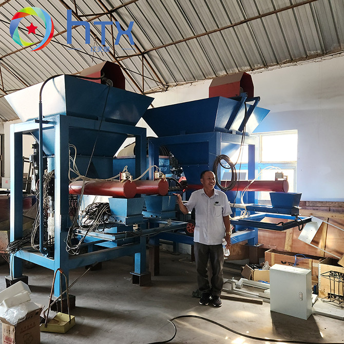Automático 37,6KW de hormigón fundición máquina de dosificación húmeda línea de producción de piedra de chapa