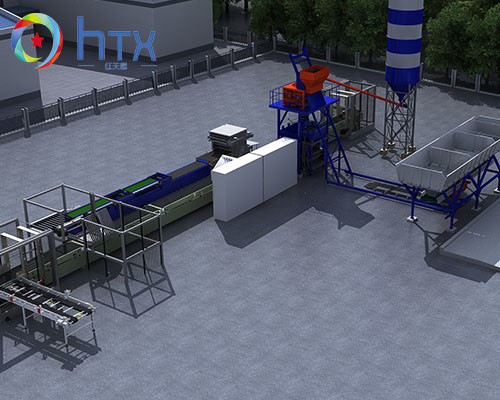 Sistema inteligente de dosificación de hormigón Máquina de fundición húmeda multifunción para la producción de piedra artificial
